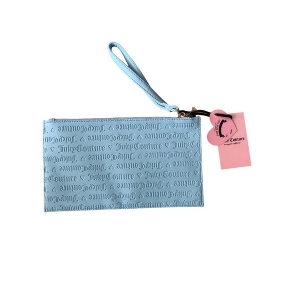 Juicy Couture Sandstone Logo Heartto Heart Wristlet - Picture 2 of 4